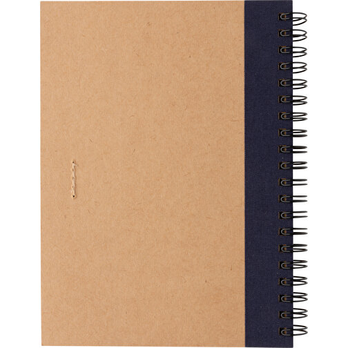 Kraft Spiral-Notizbuch Mit Stift, Blau , blau, Papier, 17,70cm x 2,00cm (Länge x Höhe), Bild 6