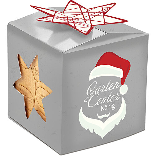 Pot cube boisde bureau en boite star-box avec graines - Thym, Image 2