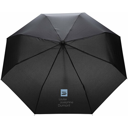20.5' Impact AWARE™ RPET 190T Mini-Schirm, Schwarz , schwarz, PET - recycelt, 56,00cm (Höhe), Bild 5