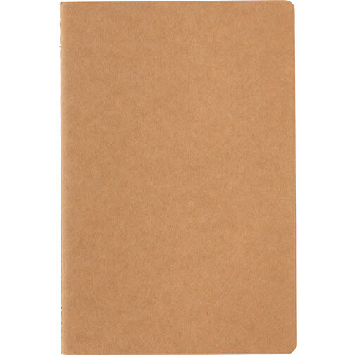 A5 Softcover Notizbuch, Braun , braun, Papier, 21,00cm x 0,50cm (Länge x Höhe), Bild 2