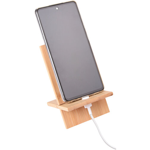 Smartphonehalter BAMBOO CHAIR , braun, Bambus, 10,00cm x 11,00cm x 8,20cm (Länge x Höhe x Breite), Bild 2