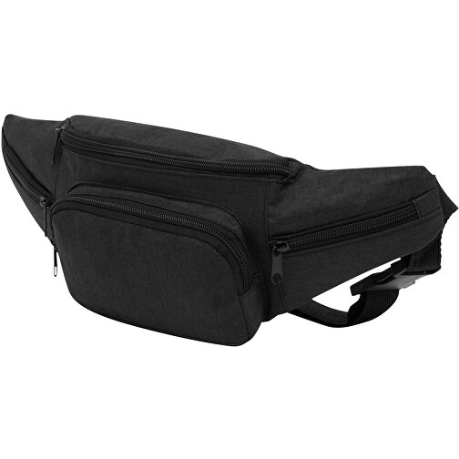 Gürteltasche QUAD , anthrazit, 300D Polyester, 43,50cm x 15,00cm x 8,00cm (Länge x Höhe x Breite), Bild 2