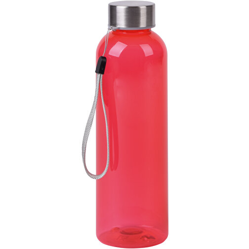Trinkflasche SIMPLE ECO , rot, Edelstahl / Kunststoff / Silikon / Polyester, 20,50cm (Höhe), Bild 1