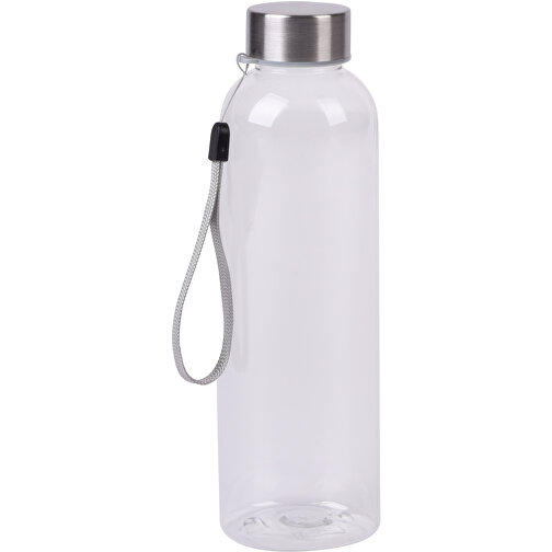 Trinkflasche SIMPLE ECO , transparent, Edelstahl / Kunststoff / Silikon / Polyester, 20,50cm (Höhe), Bild 1