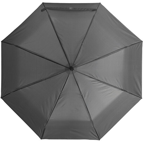 Windproof-Taschenschirm BORA , grau, Metall / Aluminium / Polyester, , Bild 2