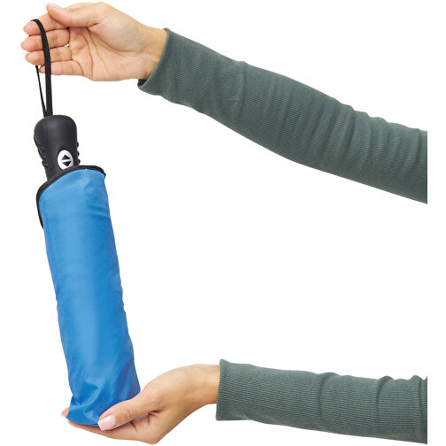 Windproof-Taschenschirm BORA , himmelblau, Metall / Aluminium / Polyester, , Bild 5