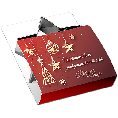 Backförmchen Single-Pack - Weihnachten - Komet 4/4-c, Lasergravur , individuell, Papier, Edelstahl, 7,50cm x 1,50cm x 6,00cm (Länge x Höhe x Breite), Bild 3