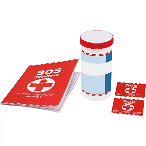Boîte d\'information SOS Banderole individuelle et autocollant sur le couvercle, Image 3