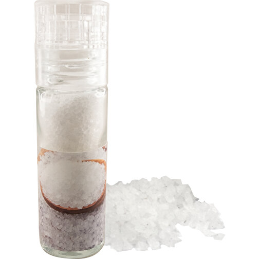 Salzgenuss , weiss, Glas, Kunststoff, Gewürz,Papier, 10,00cm (Höhe), Bild 1