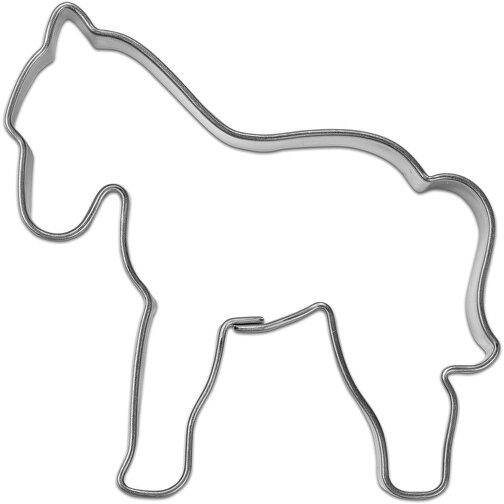 Backförmchen Single-Pack - Haustiere - Pferd 4/0-c , individuell, Papier, Edelstahl, 7,50cm x 1,50cm x 6,00cm (Länge x Höhe x Breite), Bild 4