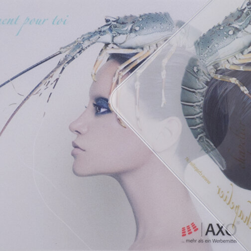 AXOPAD® Coaster AXOClear 850, kwadrat 10 x 10 cm, grubosc 0,9 mm, Obraz 2