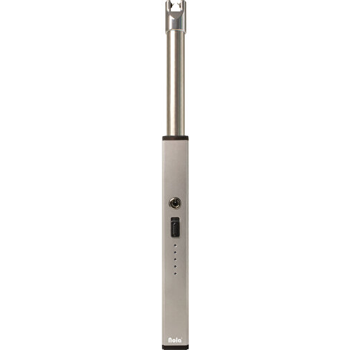USB Lichtbogenfeuerzeug Nola 585 , grau, Kunststoff, 230,00cm x 14,00cm x 17,00cm (Länge x Höhe x Breite), Bild 1