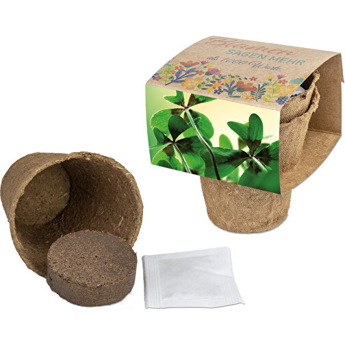 Kit de culture avec graines - Bulbes de trèfle à 4 feuilles, Image 1