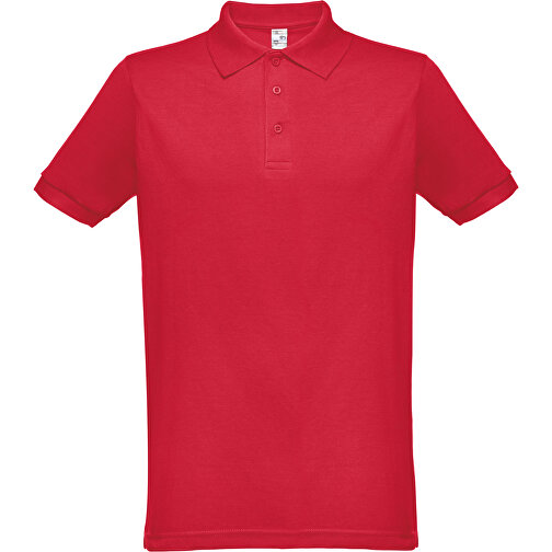 THC BERLIN. Kurzarm-Poloshirt Für Herren , rot, Baumwolle und Polyester, XL, 75,50cm x 1,00cm x 58,00cm (Länge x Höhe x Breite), Bild 1