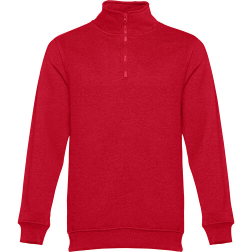 THC BUDAPEST. Unisex Sweatshirt , rot, Baumwolle und Polyester, XL, 77,00cm x 1,00cm x 60,00cm (Länge x Höhe x Breite), Bild 1