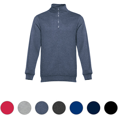 THC BUDAPEST. Unisex Sweatshirt , rot, Baumwolle und Polyester, XL, 77,00cm x 1,00cm x 60,00cm (Länge x Höhe x Breite), Bild 4