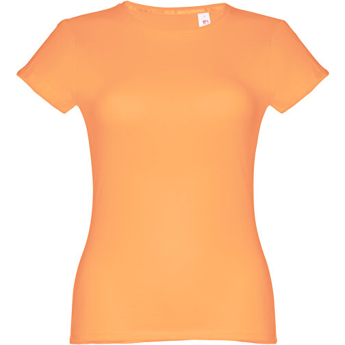 THC SOFIA. Tailliertes Damen-T-Shirt , korallenorange, 100% Baumwolle, XL, 66,00cm x 1,00cm x 50,00cm (Länge x Höhe x Breite), Bild 1
