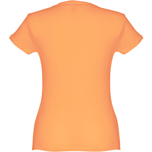 THC SOFIA. Tailliertes Damen-T-Shirt , korallenorange, 100% Baumwolle, M, 62,00cm x 1,00cm x 44,00cm (Länge x Höhe x Breite), Bild 2