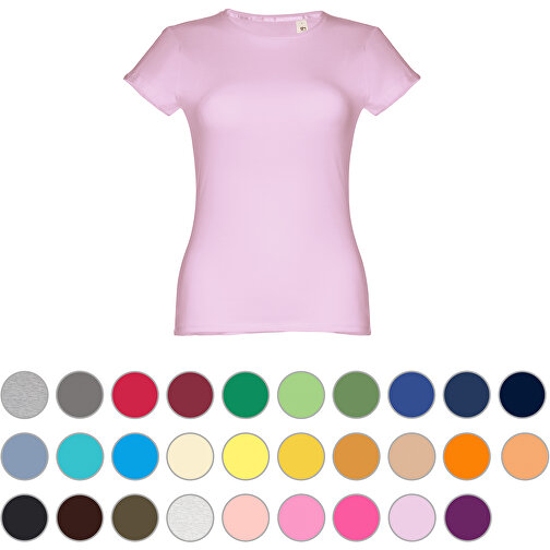 THC SOFIA. Tailliertes Damen-T-Shirt , helllila, 100% Baumwolle, XL, 66,00cm x 1,00cm x 50,00cm (Länge x Höhe x Breite), Bild 4