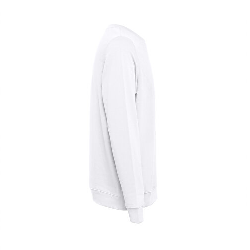 THC COLOMBO WH. Sweatshirt (unisex) Aus Italienischem Frottee Ohne Krempel. Weiße Farbe , weiß, Baumwolle und Polyester, S, 52,00cm x 1,00cm x 67,00cm (Länge x Höhe x Breite), Bild 3