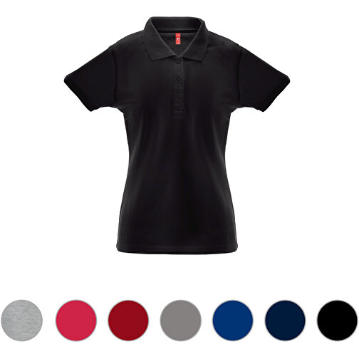 THC BERLIN WOMEN. Damen Poloshirt , rot, Baumwolle und Polyester, XXL, 55,00cm x 1,00cm x 70,00cm (Länge x Höhe x Breite), Bild 4