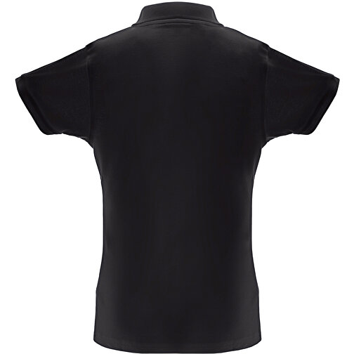 THC BERLIN WOMEN. Damen Poloshirt , schwarz, Baumwolle und Polyester, XL, 52,00cm x 68,00cm (Länge x Breite), Bild 2