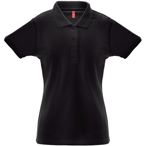 THC BERLIN WOMEN. Damen Poloshirt , schwarz, Baumwolle und Polyester, M, 46,00cm x 1,00cm x 64,00cm (Länge x Höhe x Breite), Bild 1