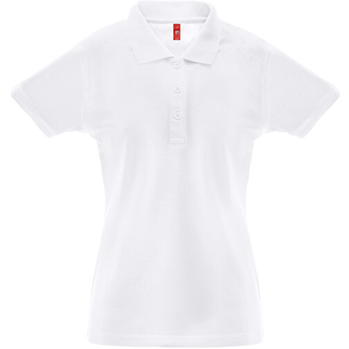 THC BERLIN WOMEN WH. Poloshirt Für Damen Mit Kurzen Ärmeln , weiß, Baumwolle und Polyester, XL, 68,00cm x 1,00cm x 52,00cm (Länge x Höhe x Breite), Bild 1
