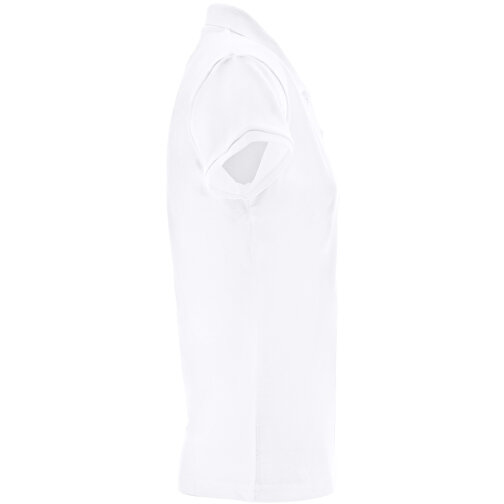THC BERLIN WOMEN WH. Poloshirt Für Damen Mit Kurzen Ärmeln , weiß, Baumwolle und Polyester, XL, 68,00cm x 1,00cm x 52,00cm (Länge x Höhe x Breite), Bild 3