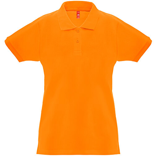 THC MONACO WOMEN. Damen Poloshirt , orange, Baumwolle, M, 64,00cm x 46,00cm (Länge x Breite), Bild 1