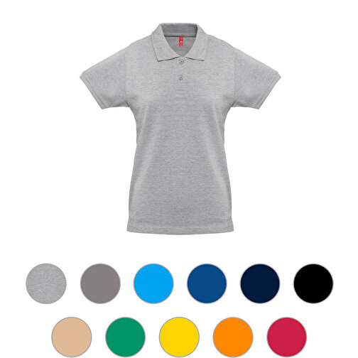 THC MONACO WOMEN. Damen Poloshirt , gelb, Baumwolle, XL, 68,00cm x 1,00cm x 52,00cm (Länge x Höhe x Breite), Bild 4