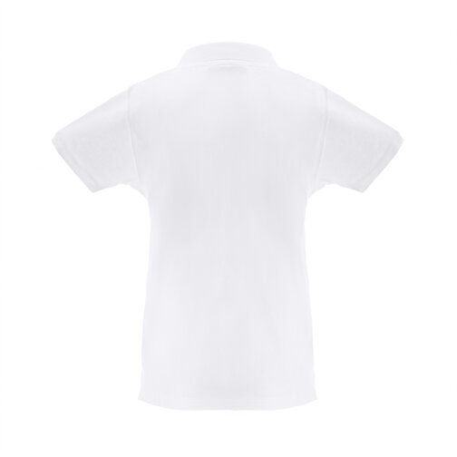 THC MONACO WOMEN WH. Kurzarm-Poloshirt Für Damen Aus Kardierter Baumwolle , weiß, Baumwolle, XL, 68,00cm x 1,00cm x 52,00cm (Länge x Höhe x Breite), Bild 2