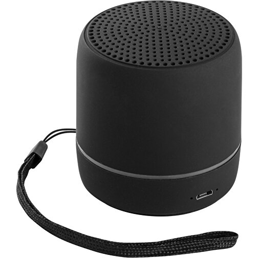 TURING. Lautsprecher Aus Recyceltem ABS Mit BT 5´0-Übertragung , schwarz, Recyceltes ABS, 1,00cm (Höhe), Bild 1