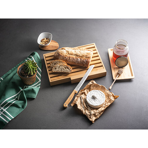 PASSARD. Brotbrett Mit Messer , natur, Bambus. Edelstahl, 1,00cm (Höhe), Bild 8