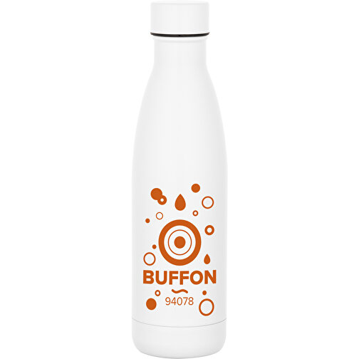 BUFFON. 500-ml-Thermosflasche Aus Rostfreiem Stahl , weiß, Edelstahl, 334,00cm (Höhe), Bild 3