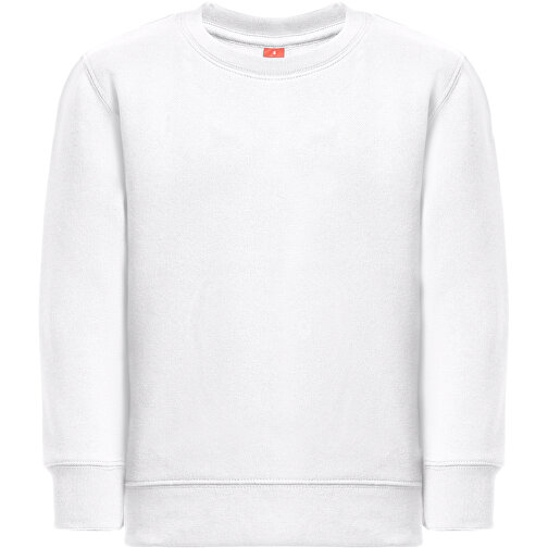 THC DELTA KIDS WH. Sweatshirt Für Kinder , weiß, Baumwolle. Recycelter Polyester, 12, 61,00cm x 1,00cm x 46,00cm (Länge x Höhe x Breite), Bild 1