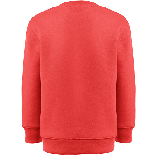 THC DELTA KIDS. Kindersweatshirt Aus Recycelter Baumwolle Und Polyester , rot, Baumwolle. Recycelter Polyester, 12, 61,00cm x 46,00cm (Länge x Breite), Bild 2