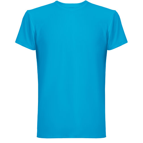 THC TUBE. T-Shirt Aus 100% Baumwolle , wasserblau, Polyester. Elastan, M, 73,00cm x 1,00cm x 54,50cm (Länge x Höhe x Breite), Bild 1