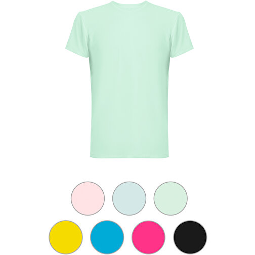 THC TUBE. T-Shirt Aus 100% Baumwolle , wasserblau, Polyester. Elastan, M, 73,00cm x 1,00cm x 54,50cm (Länge x Höhe x Breite), Bild 4