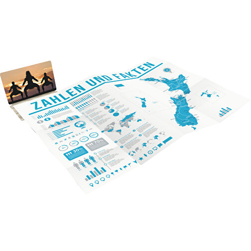Faltplan Concept-Card Small Green+blue 40 Digital , individuell, 5,50cm x 8,50cm (Länge x Breite), Bild 1