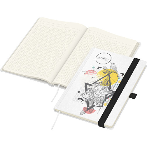 Notizbuch Match-Book Creme Beseller A4 Natura Individuell, Schwarz , schwarz, 29,70cm x 21,00cm (Länge x Breite), Bild 1