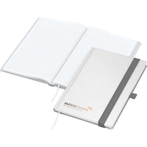Notebook Vision-Book White bestseller A5, vit inkl. kopparprägling, Bild 1