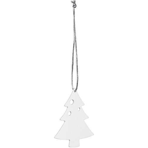 MORZINE. Weihnachtsfiguren Zum Aufhängen , weiß, Holz, 5,00cm (Höhe), Bild 3