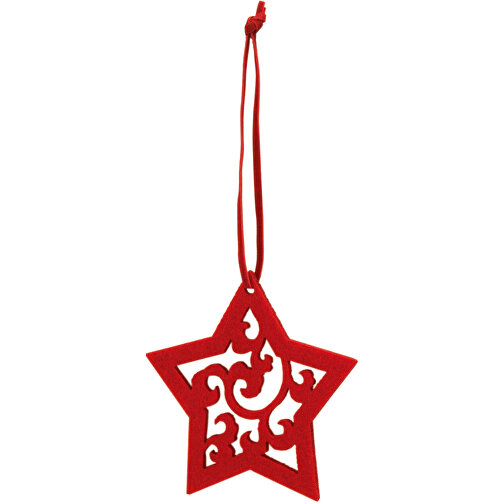 JUBANY. Weihnachtsfiguren Zum Aufhängen , rot, Filz, 8,00cm (Höhe), Bild 2
