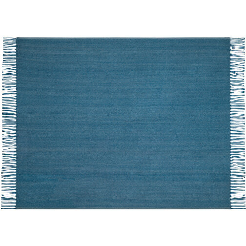 SMOOTH. Decke Aus 100% Acryl Mit Einem Band Für Personalisierungskarte , blau, 1,00cm (Höhe), Bild 3
