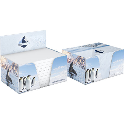 Haftnotiz Pop-Up-Box White 100 X 72, 500 Blatt , weiss, weisses Haftpapier weisser Karton, 7,20cm x 10,00cm (Länge x Breite), Bild 1