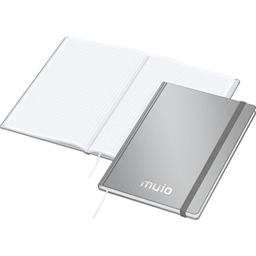 Notebook Easy-Book Comfort bestseller Duzy, srebrny z srebrnym tloczeniem, Obraz 1