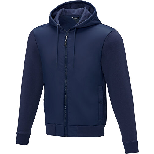 Darnell Hybridjacke Für Herren , navy, Dull cire 380T Woven 100% Nylon, 38 g/m2, Contrast fabric, Strick 60% Baumwolle, 40% Polyester, 345 g/m2, XXL, , Bild 1