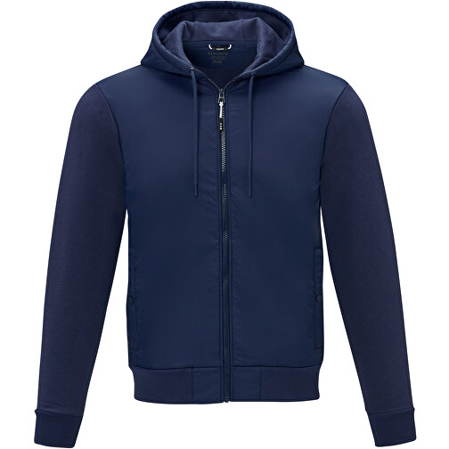 Darnell Hybridjacke Für Herren , navy, Dull cire 380T Woven 100% Nylon, 38 g/m2, Contrast fabric, Strick 60% Baumwolle, 40% Polyester, 345 g/m2, L, , Bild 3