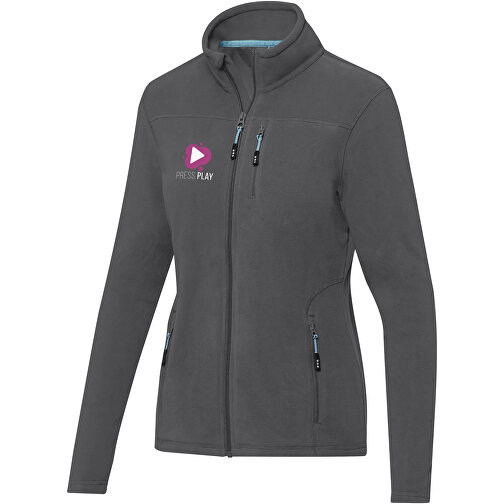 Amber GRS Recycelte Fleecejacke Für Damen , storm grey, Microfleece 100% GRS zertifiziertes recyceltes Polyester, 174 g/m2, M, , Bild 2